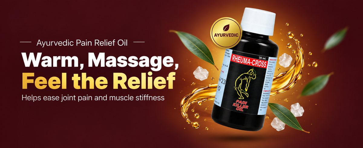 Rheumacross Ayurvedic Pain Relief Oil for Joint Pain