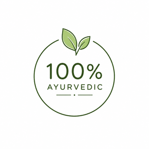 100% Ayurvedic badge