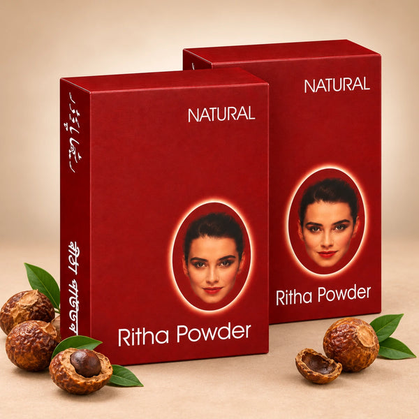 Ritha (Reetha) Powder for Natural Hair Wash - Pack of 2