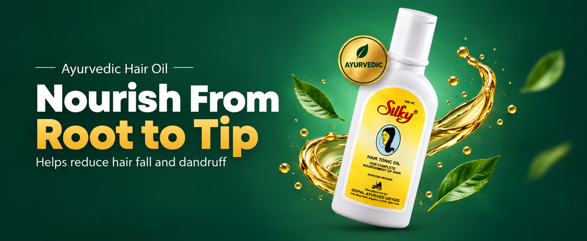 Ayurvedic Hair Oil for Hair Fall & Dandruff | Gopal Silky