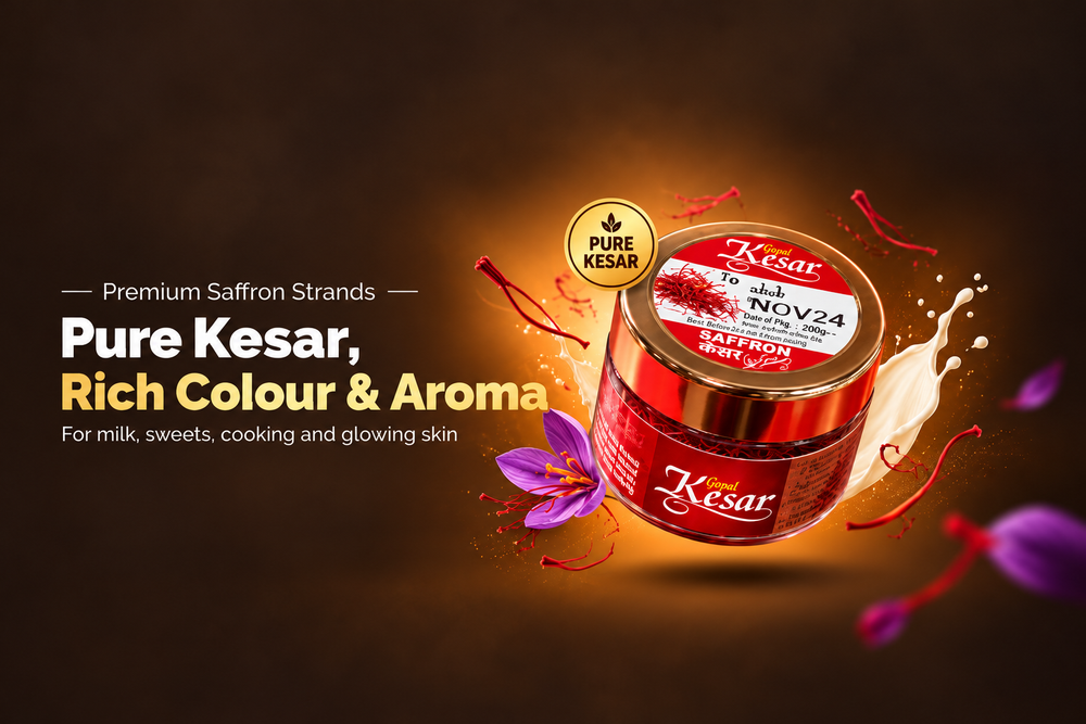 Pure Kesar (Saffron) for Milk, Cooking & Skin