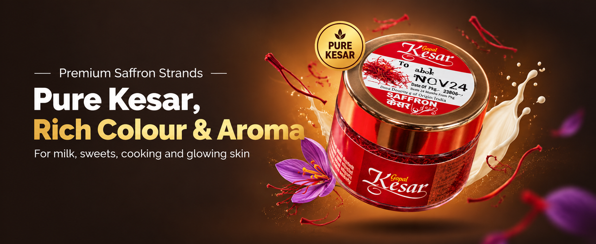 Pure Kesar (Saffron) for Milk, Cooking & Skin