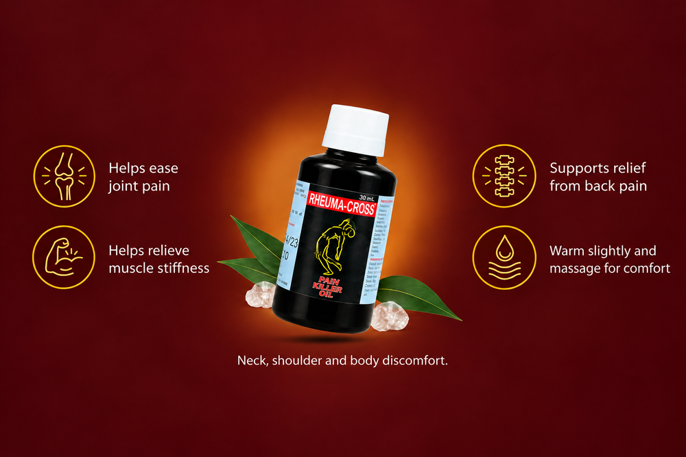Rheumacross Ayurvedic Pain Relief Oil for Joint Pain