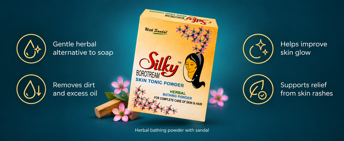Ayurvedic Herbal Bath Powder | Gopal Silky Skin Tonic Powder