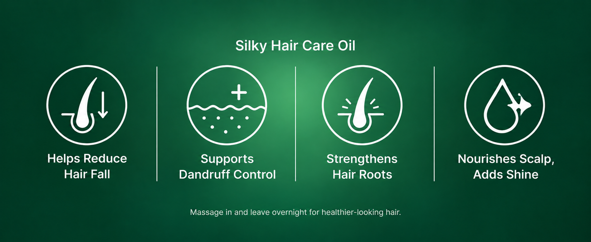 Ayurvedic Hair Oil for Hair Fall & Dandruff | Gopal Silky
