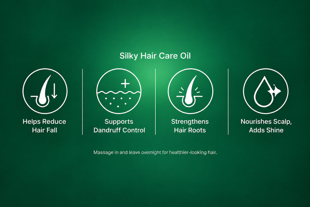 Ayurvedic Hair Oil for Hair Fall & Dandruff | Gopal Silky