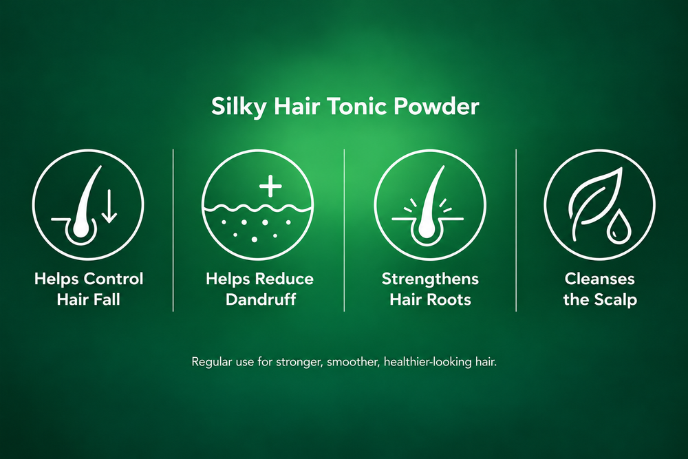 Ayurvedic Hair Fall Powder | Gopal Silky Hair Tonic Powder