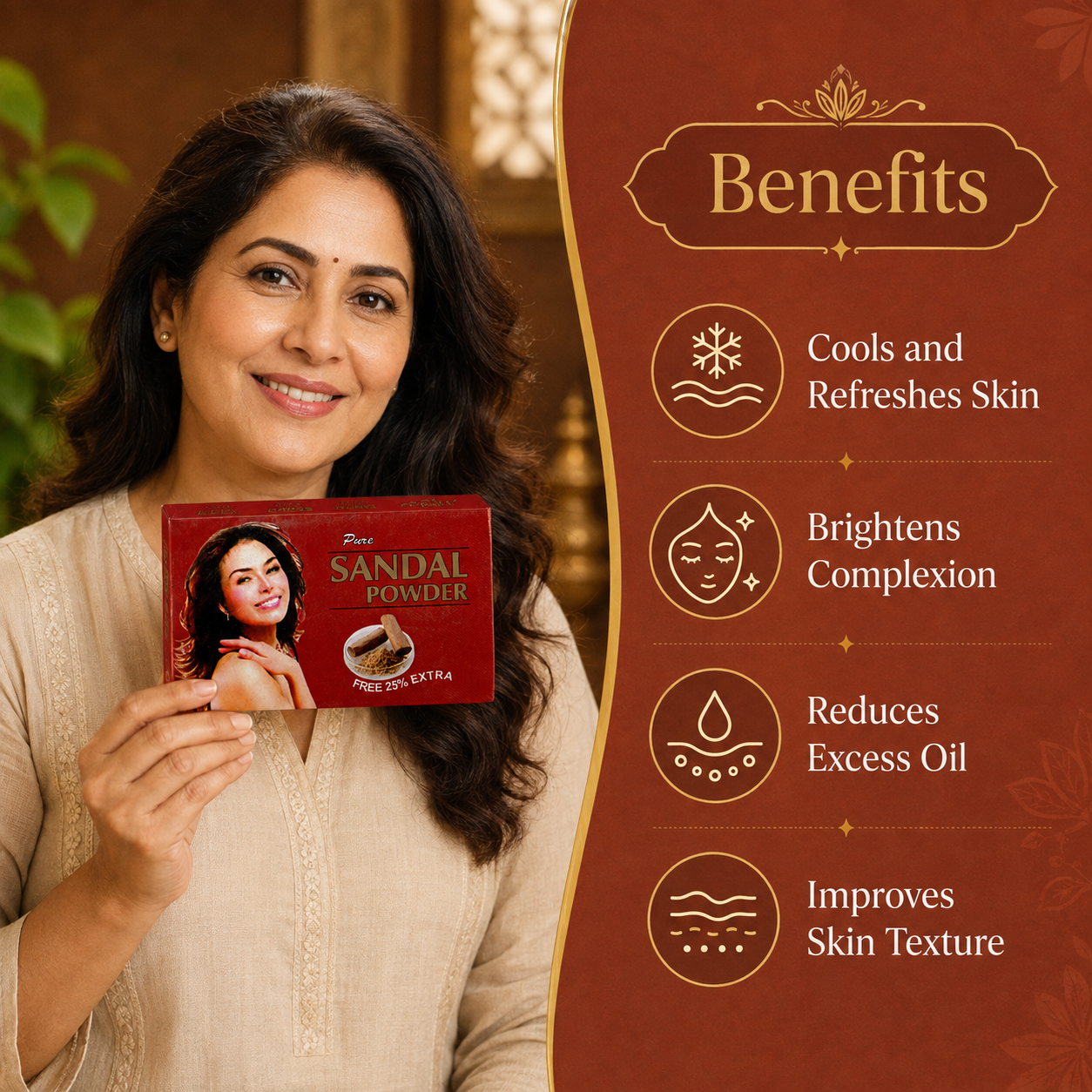 Gopal Pure Sandal Powder - benefits