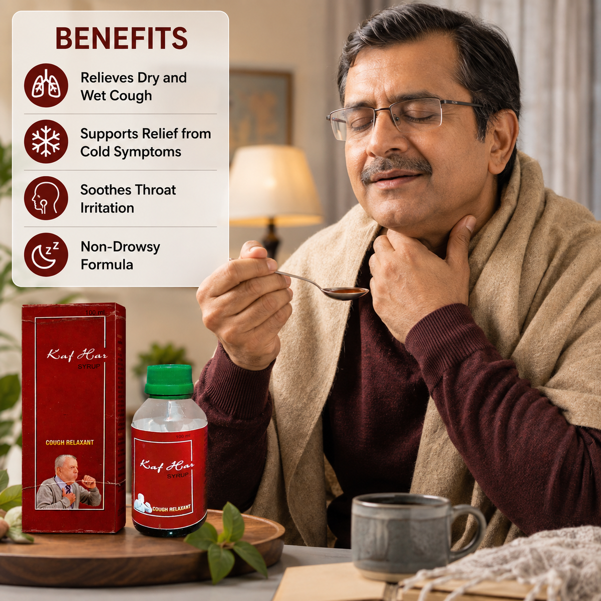 Gopal Kaf Har Ayurvedic Cough Syrup - Benefits
