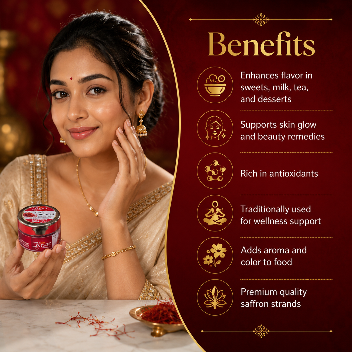 Gopal Kesar Benefits