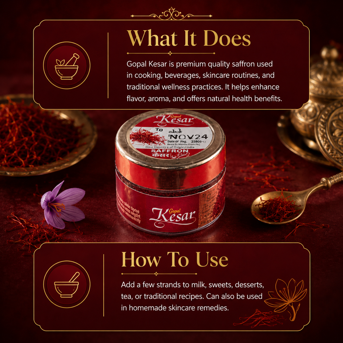 Gopal Kesar What It Does How To Use