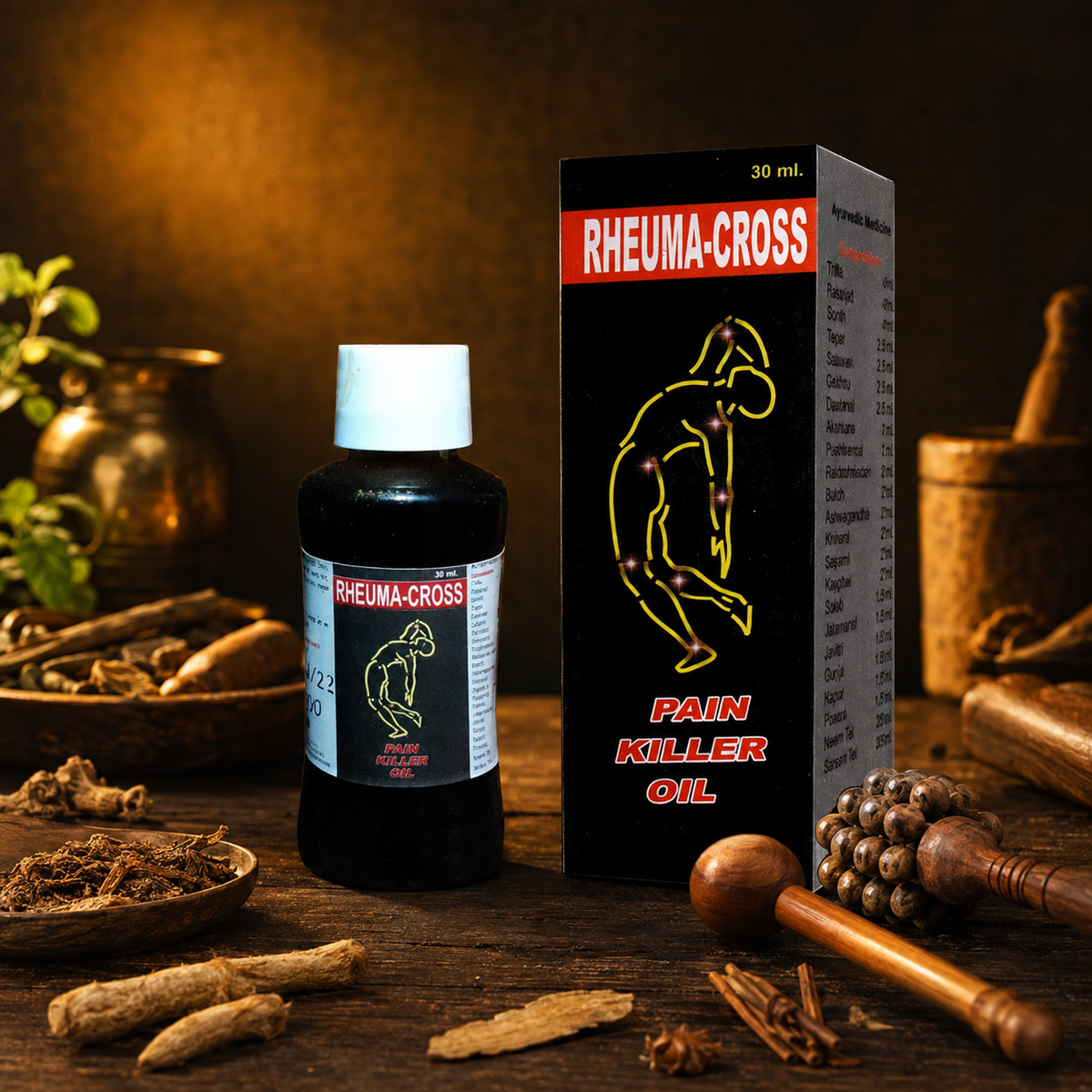 Gopal Rheumacross Ayurvedic Pain Relief Oil - Shot 1