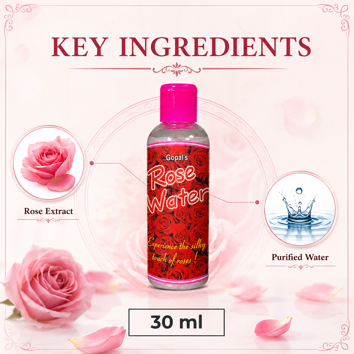 Gopal Rose Water - Key Ingredients