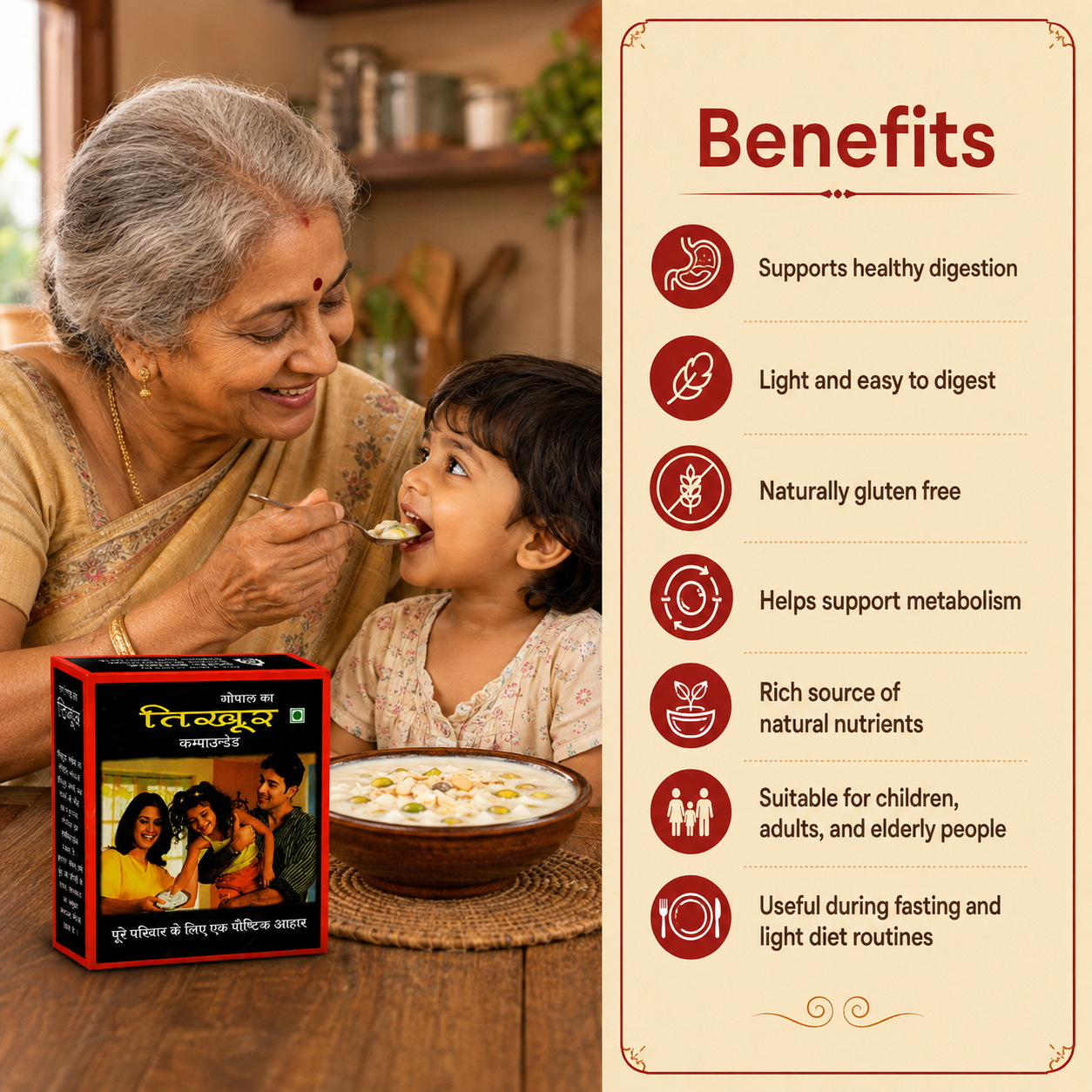 Gopal Tikhur Powder Benefits