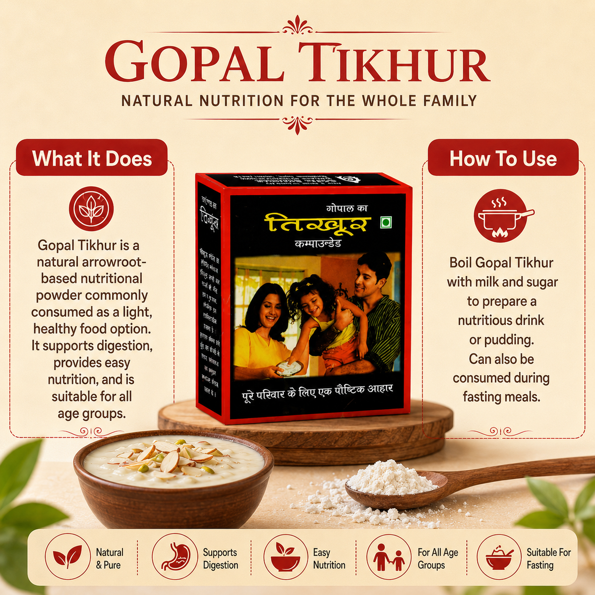 Gopal Tikhur Powder What It Does How To Use
