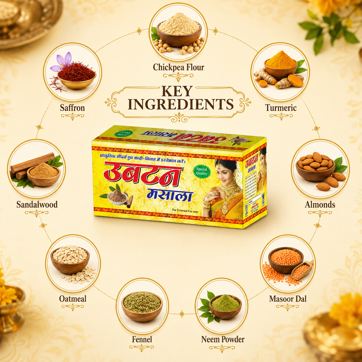 Gopal Ubtan Katori - Key Ingredients