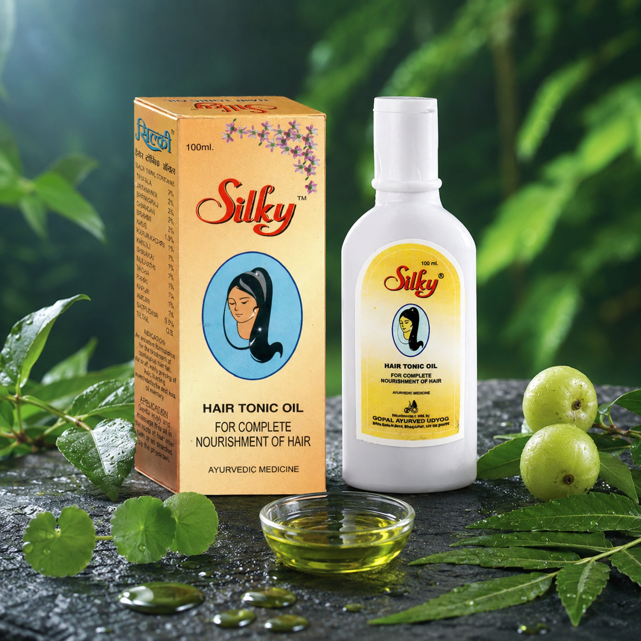 Silky Hair Tonic Oil - product hero shot