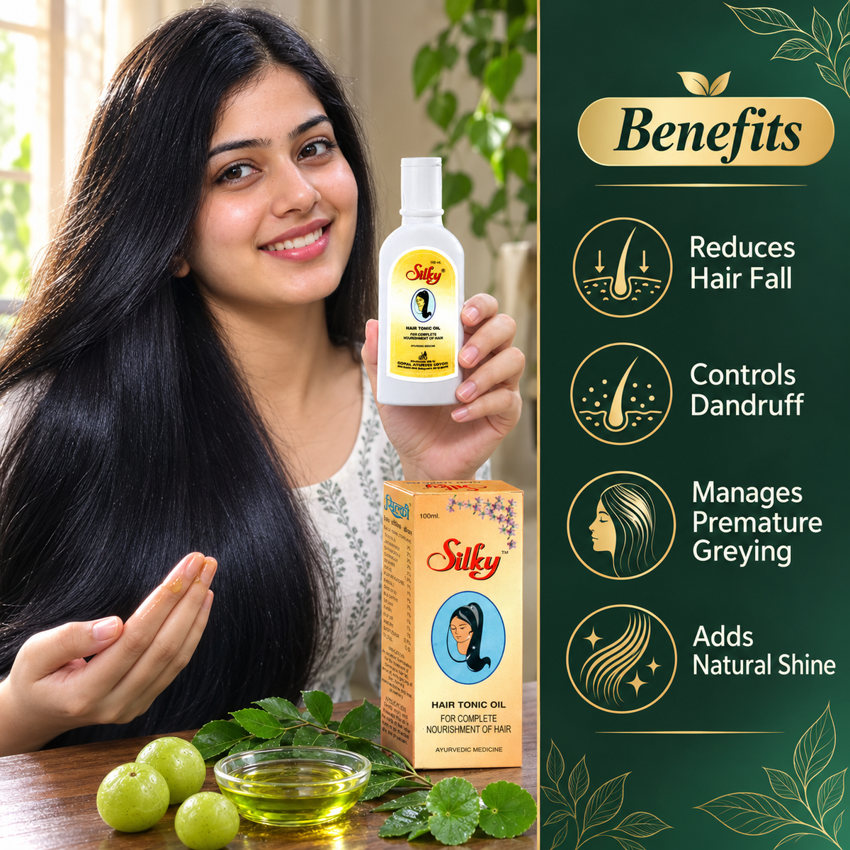 Silky Hair Tonic Oil - benefits
