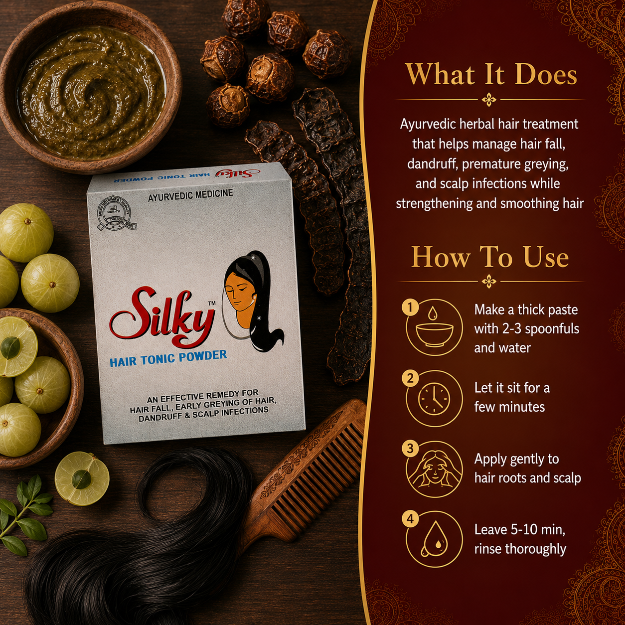 Silky Hair Tonic Powder - What It Does and How To Use