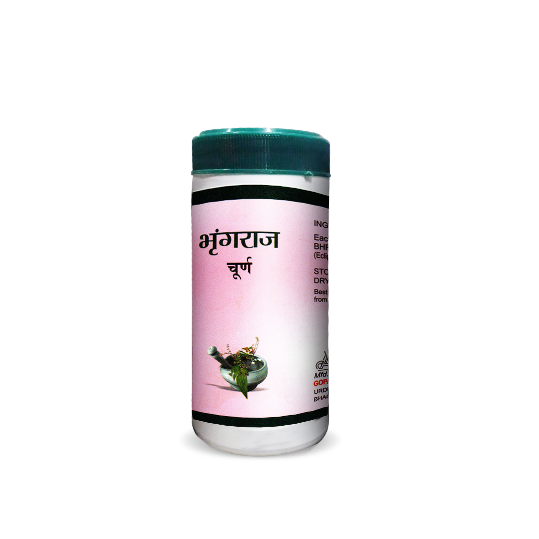 Ayurvedic Bhringraj Churna for Hair Growth and Liver Support | Gopal Bhringraj Churna