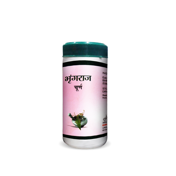 Ayurvedic Bhringraj Churna for Hair Growth and Liver Support | Gopal Bhringraj Churna