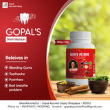 Gopal Dant Manjan for Teeth Whitening, Gum Care & Bad Breath Relief