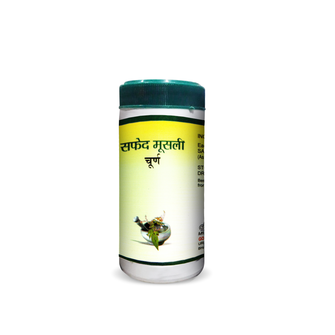 Ayurvedic Safed Musli Churna for Strength and Vitality | Gopal Safed Musli Churna
